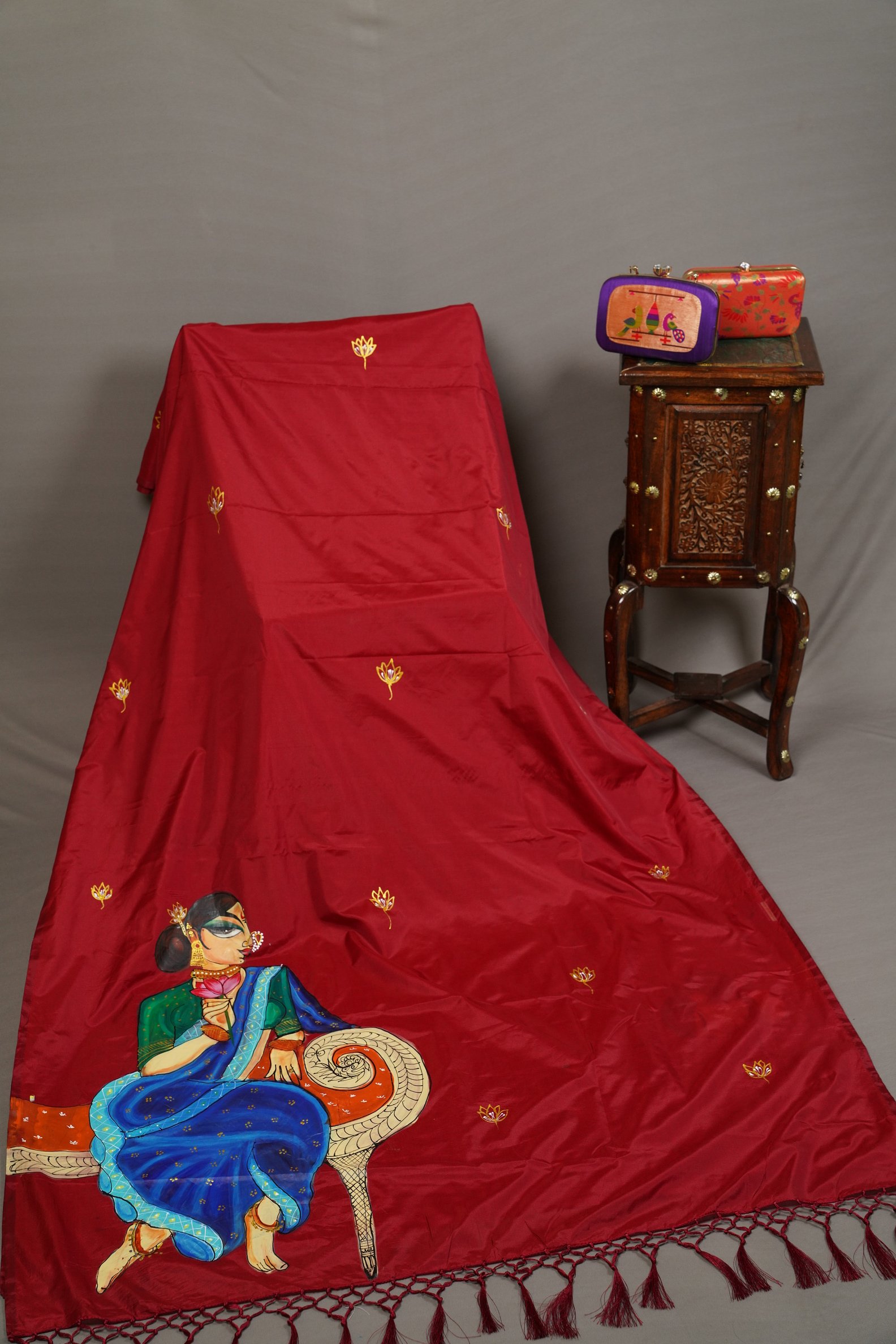 HAND PAINTED SAREE