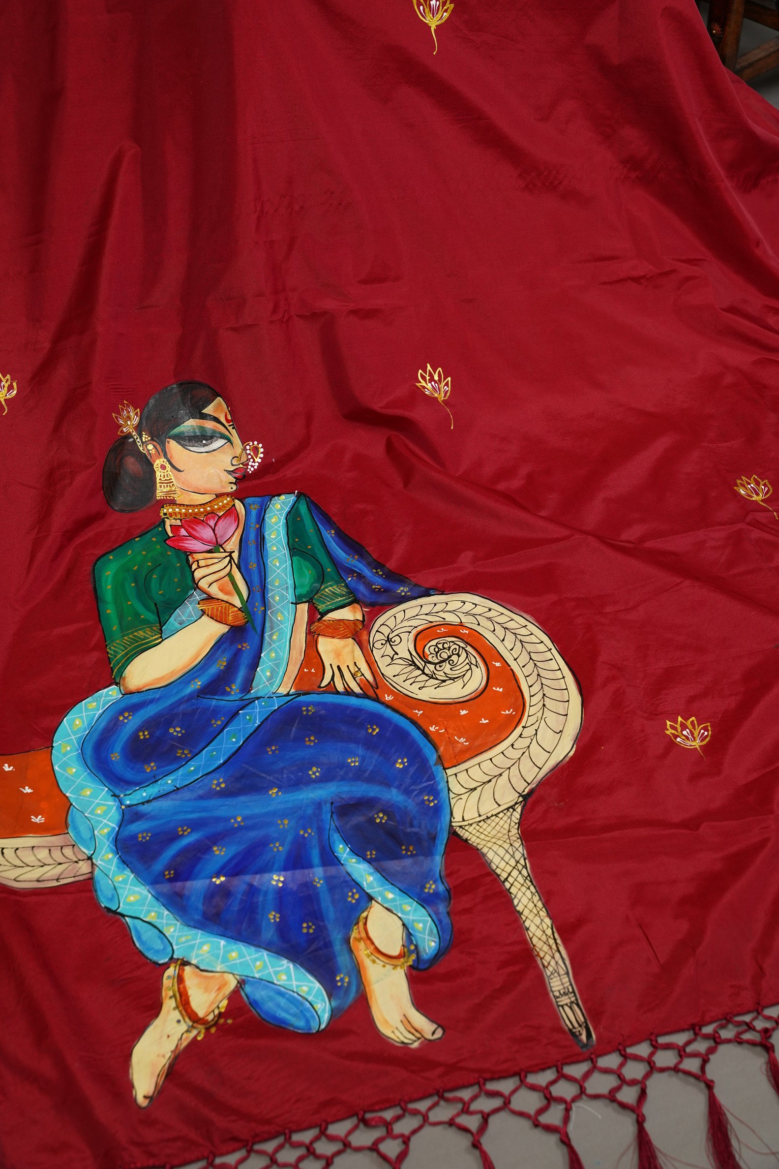 HAND PAINTED SAREE