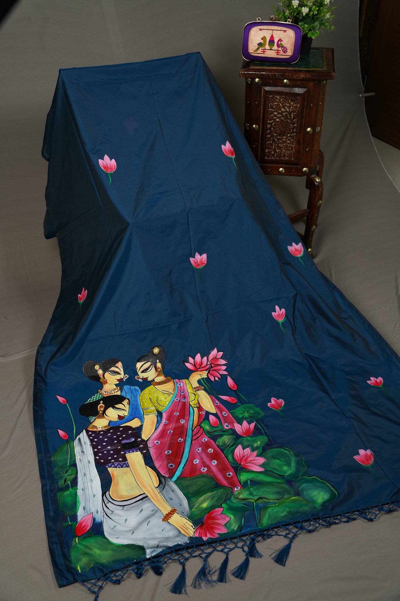 HAND PAINTED SAREE