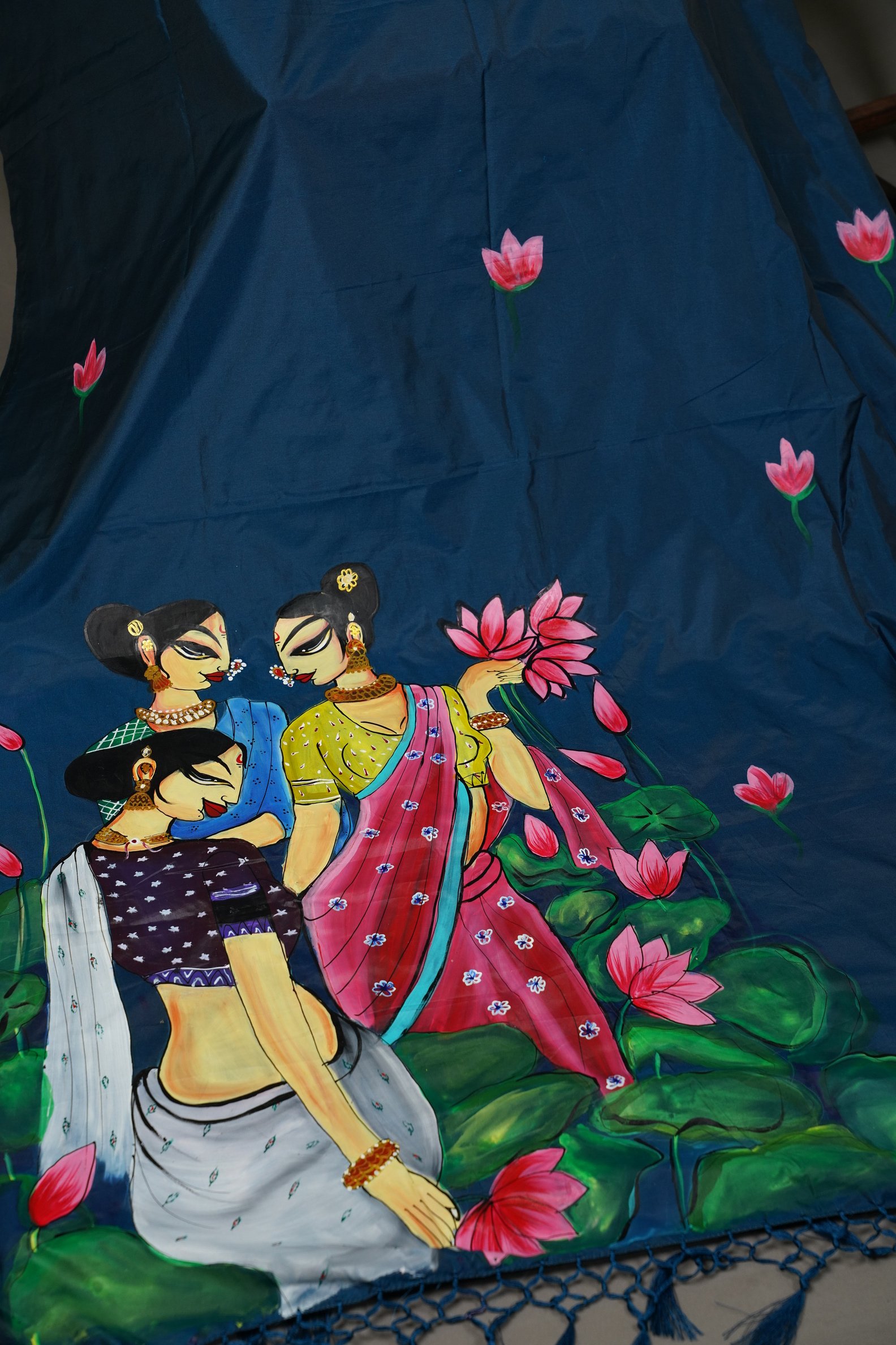 HAND PAINTED SAREE