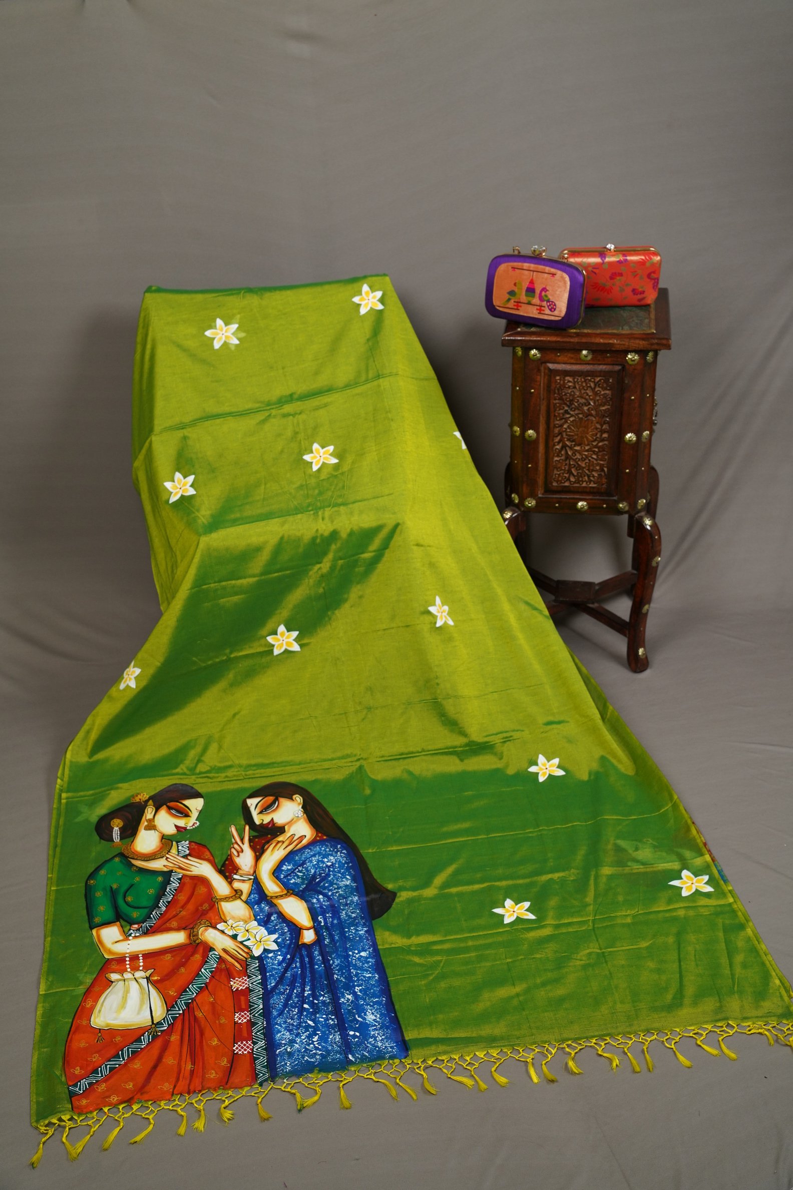 HAND PAINTED SAREE