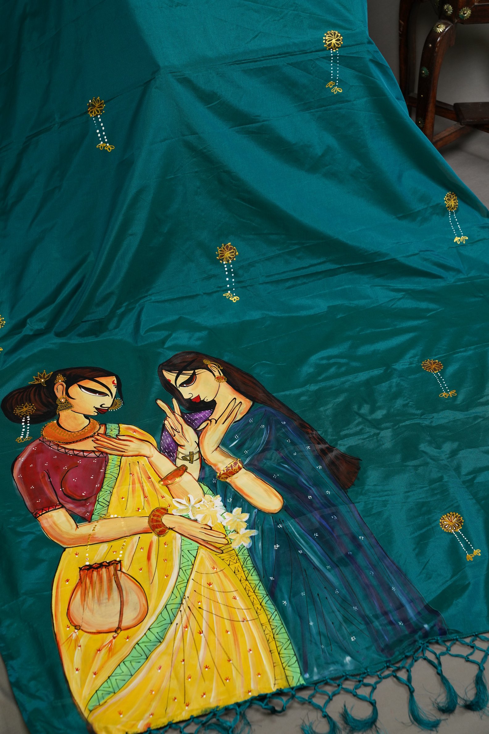 HAND PAINTED SAREE
