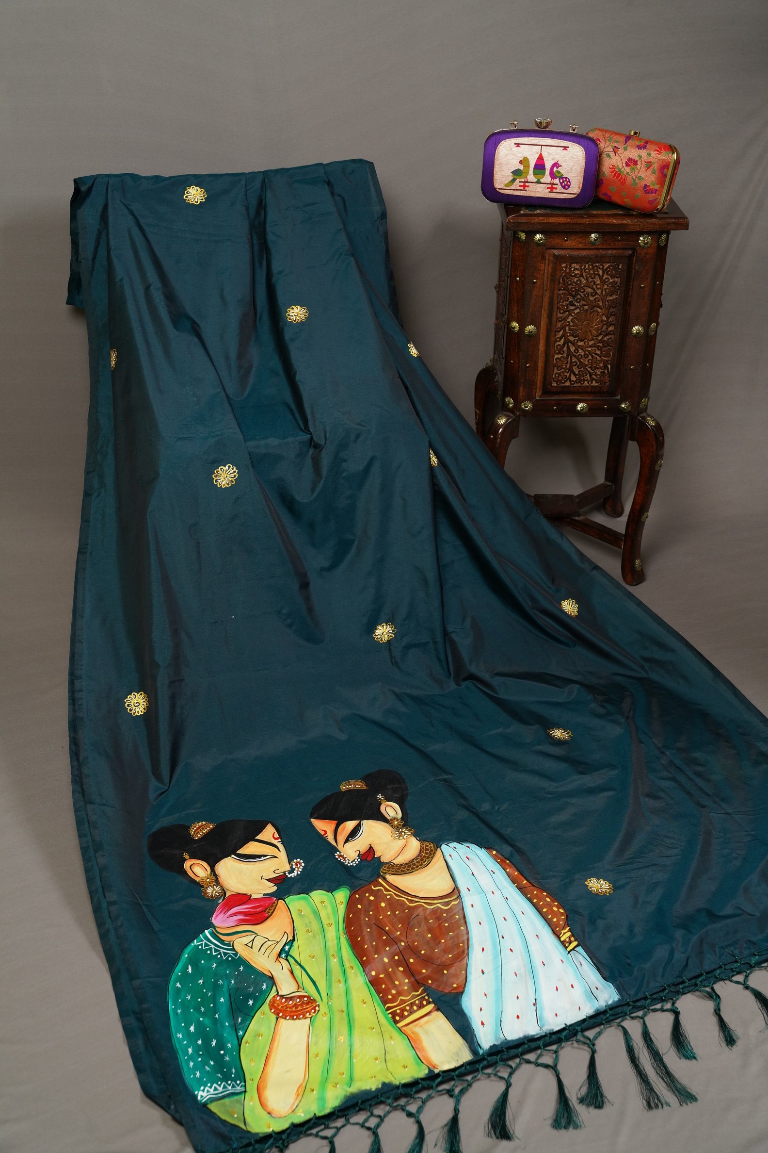 HAND PAINTED SAREE