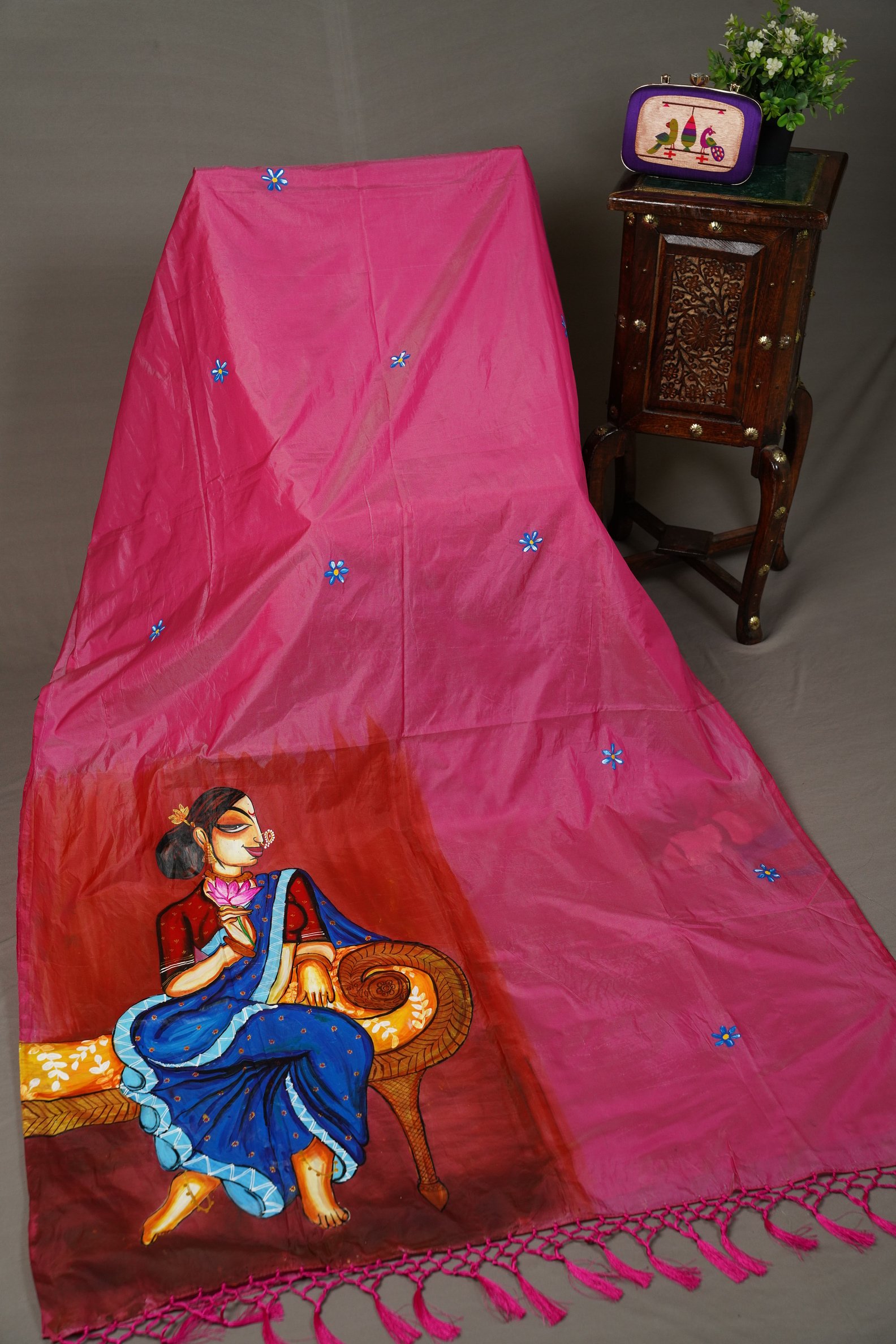 HAND PAINTED SAREE