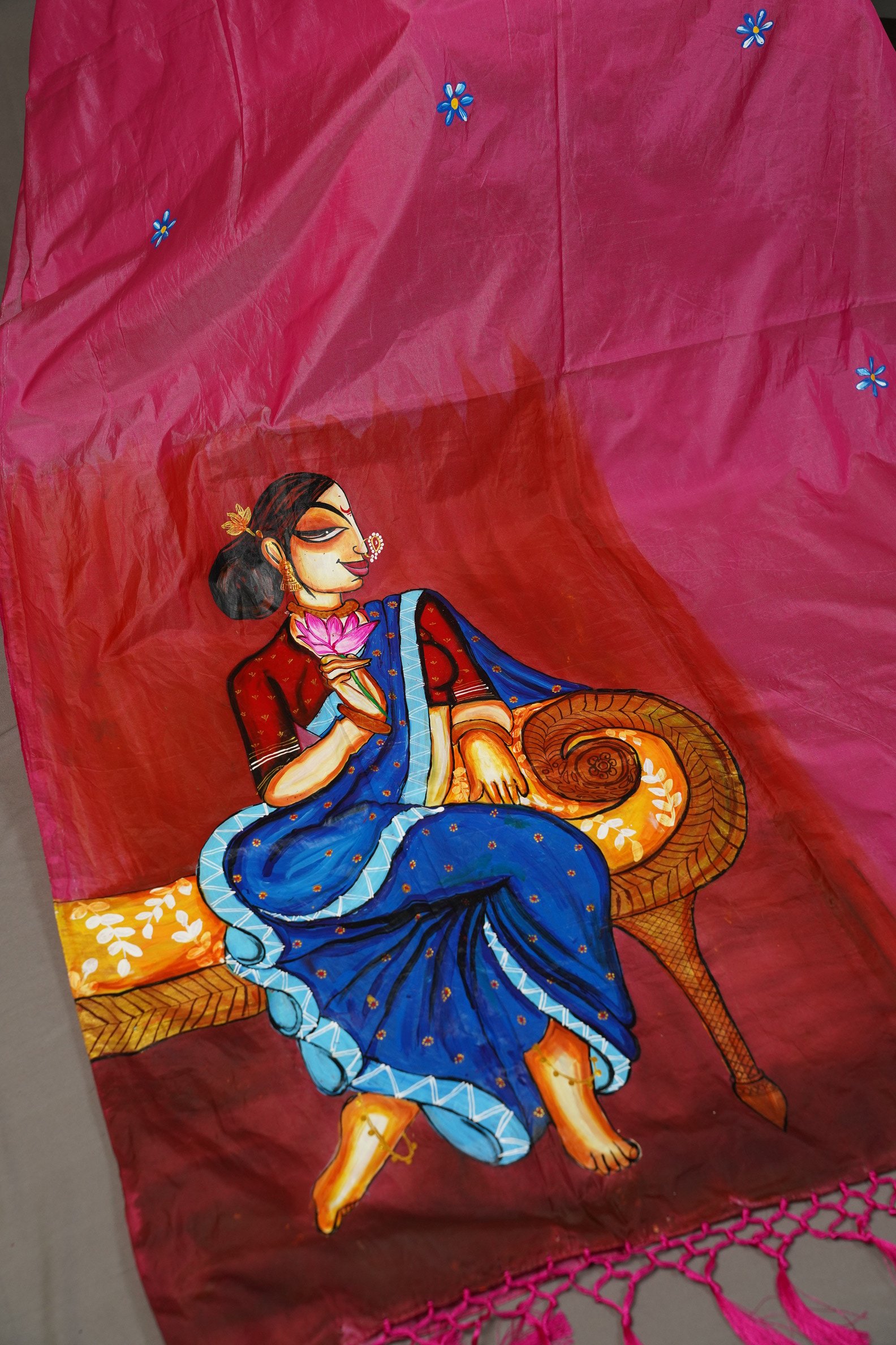 HAND PAINTED SAREE
