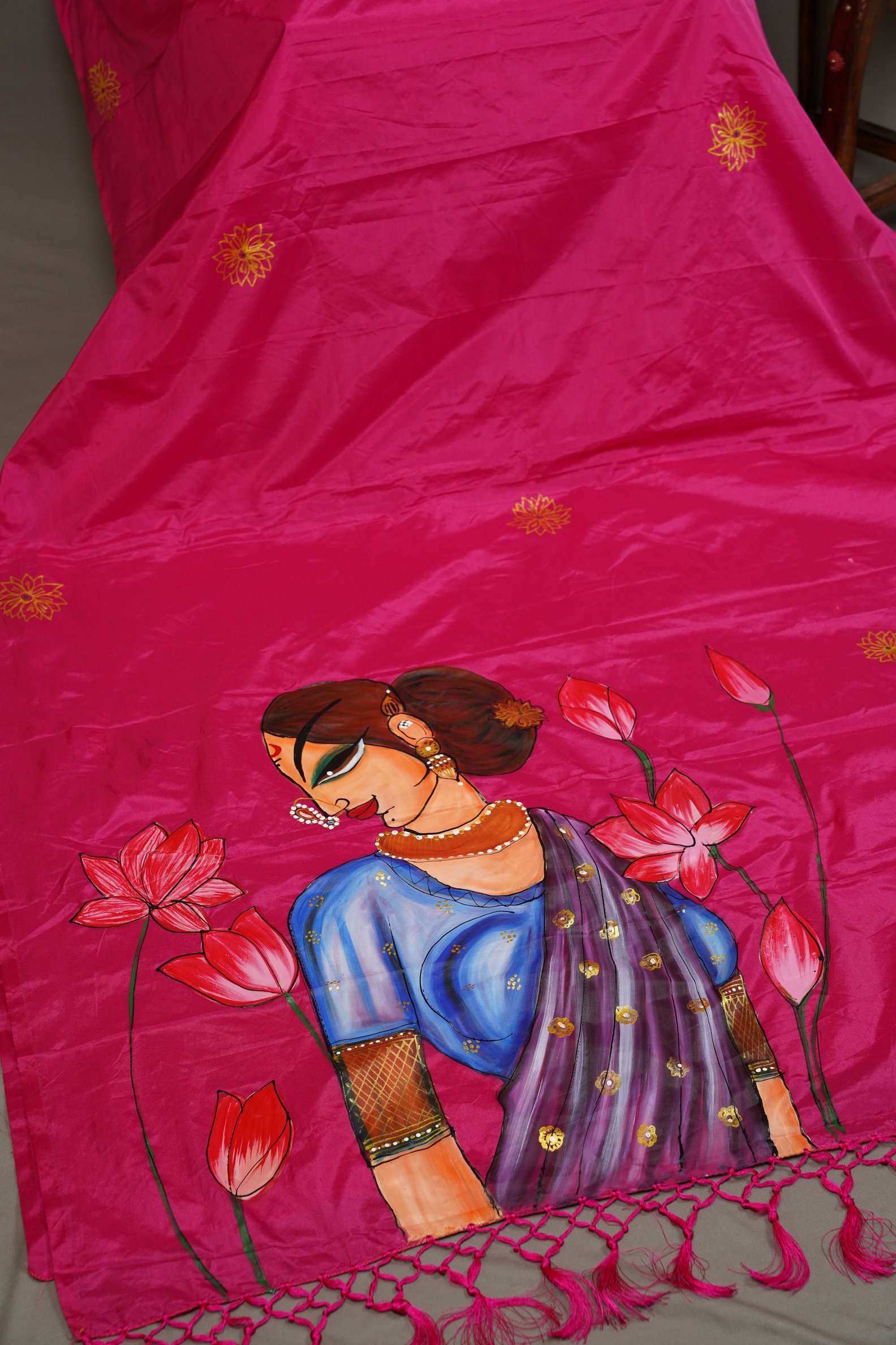HAND PAINTED SAREE