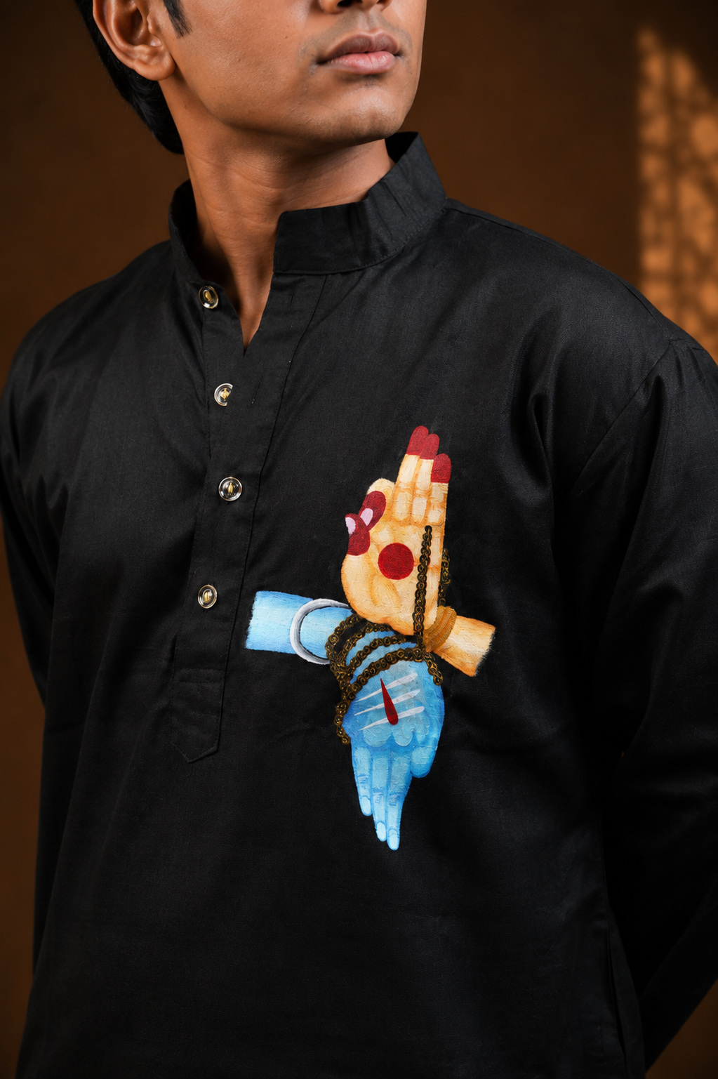 HAND PAINTED KURTA