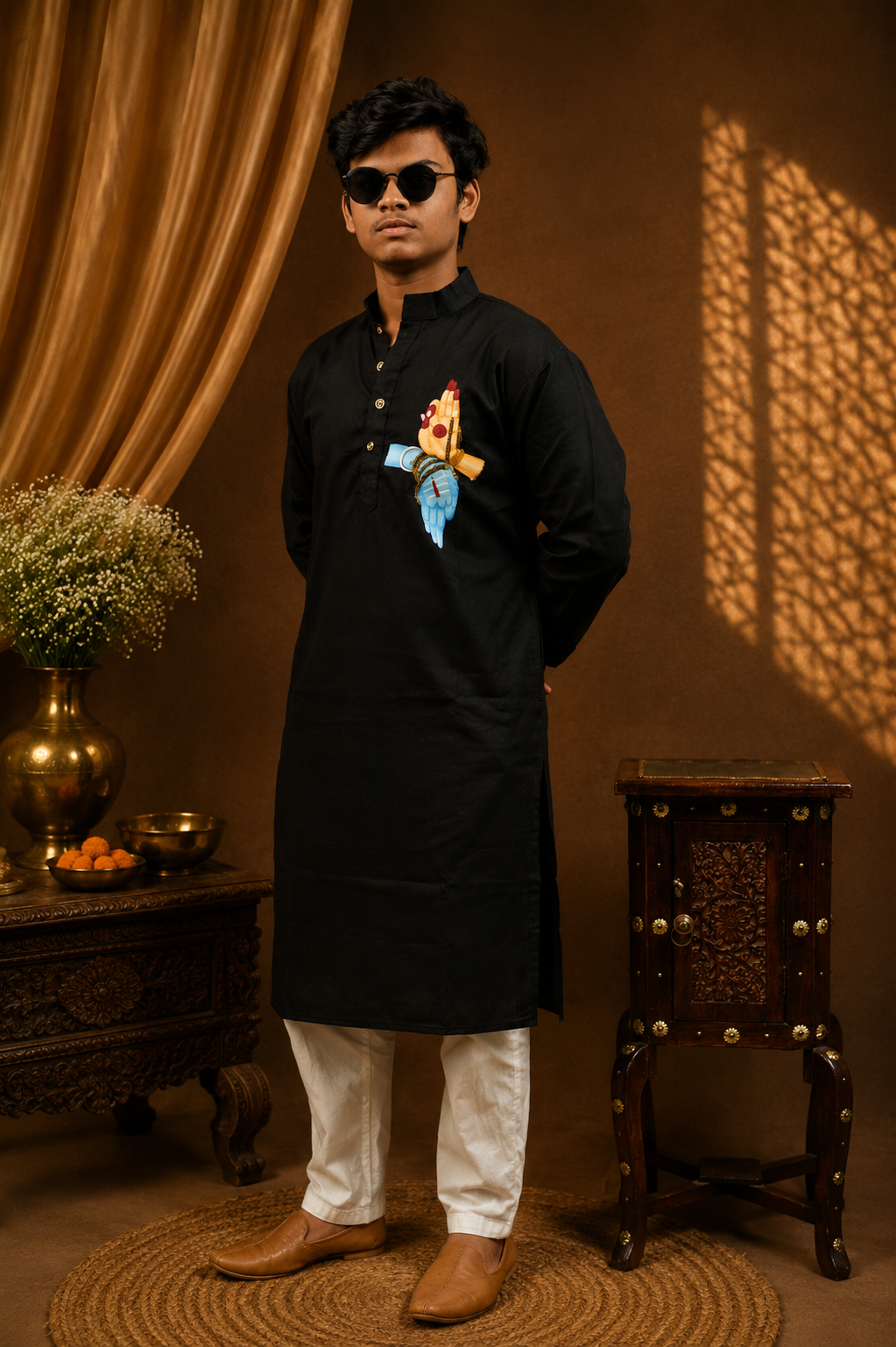 HAND PAINTED KURTA