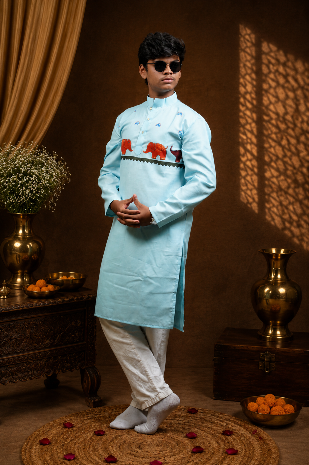 HAND PAINTED KURTA