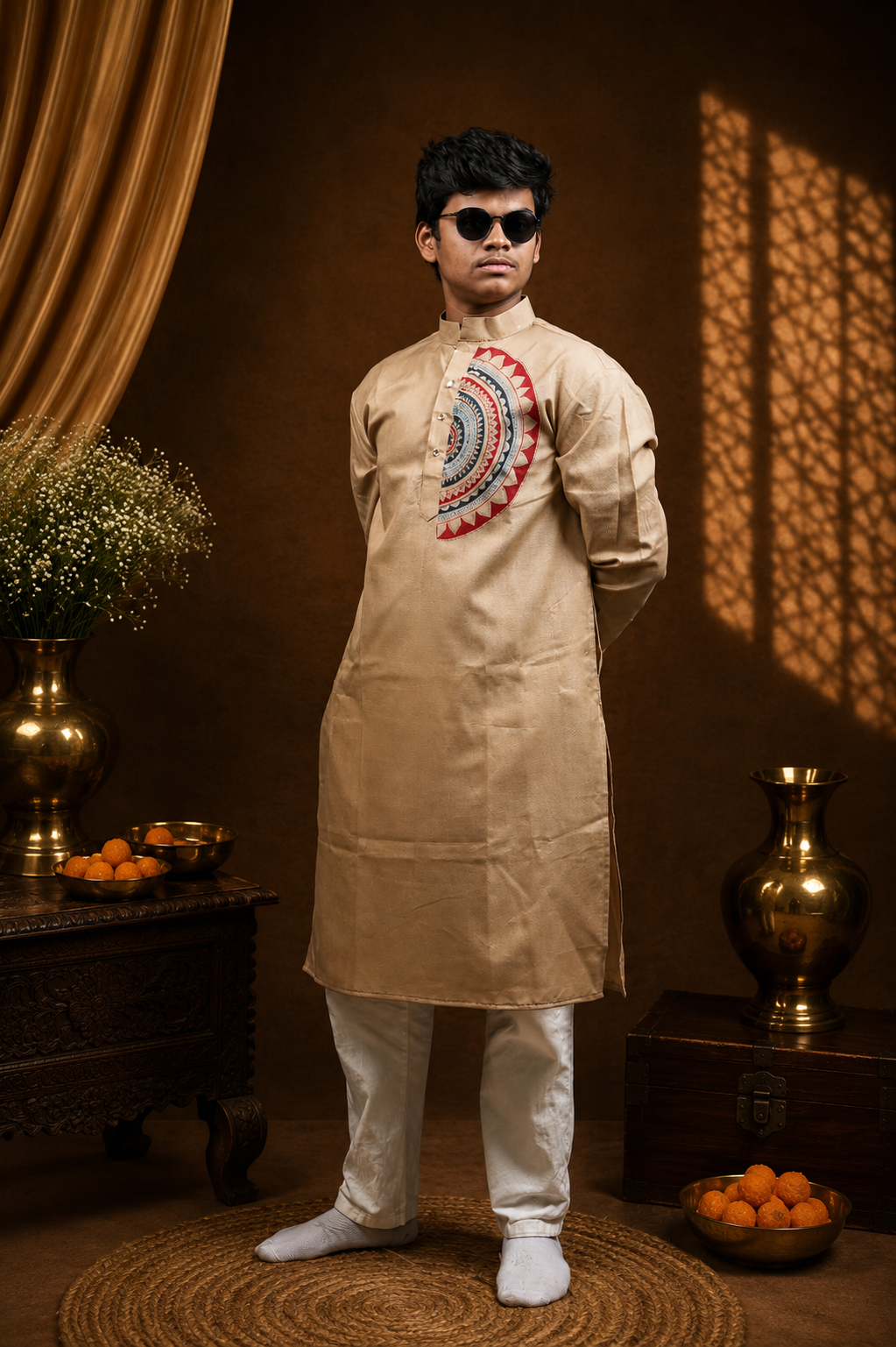 HAND PAINTED KURTA