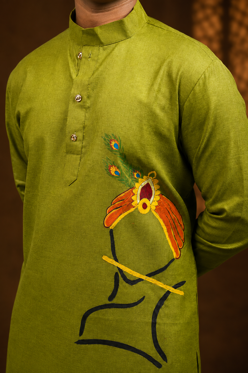 HAND PAINTED KURTA