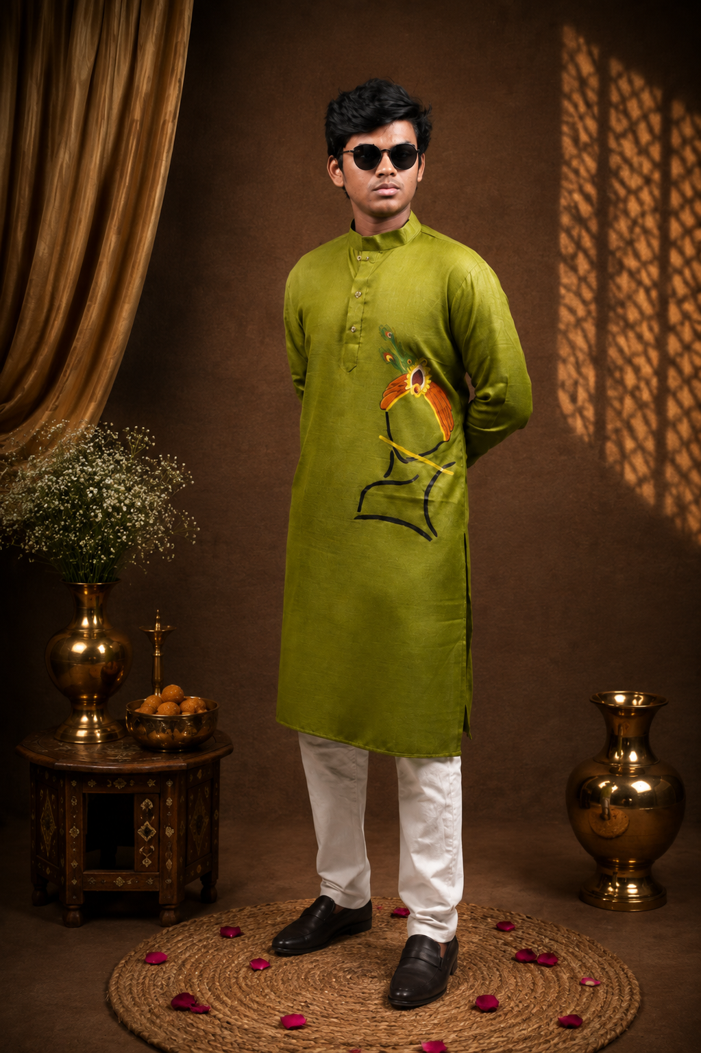 HAND PAINTED KURTA